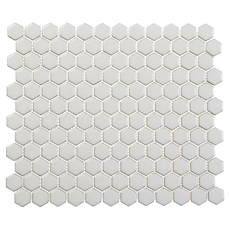 Andova Tiles Alpin-Lux 1 in. x 1 in. Porcelain Honeycomb Mosaic Wall and Floor Tile Andova Tiles